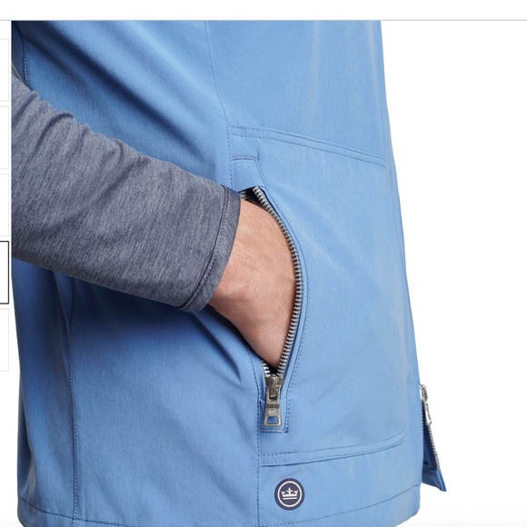 NWT Peter Millar Men's Brook Blue Contour Vest Wind & Water Resist Small - Picture 4 of 15